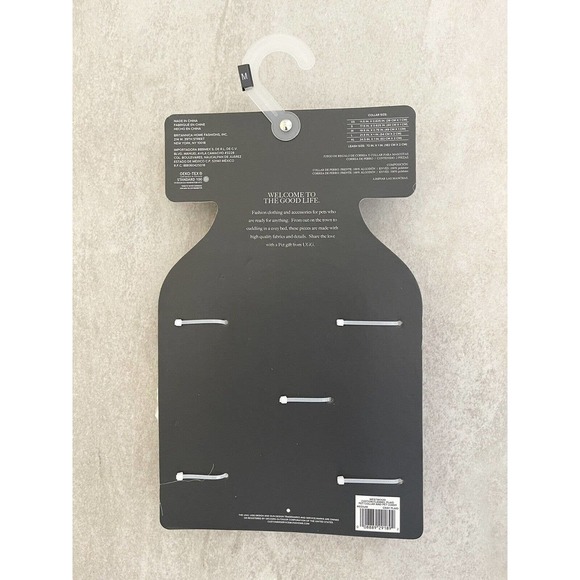 UGG Westwood Medium 2 Piece Dog Collar and Leash Set Grey Plaid Flannel Cotton - Picture 10 of 11